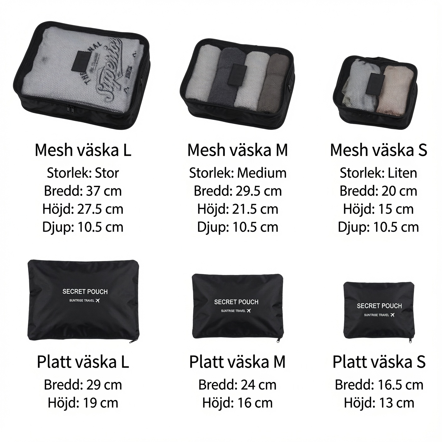 Förvaringspåsar – 6-pack - Bild 5