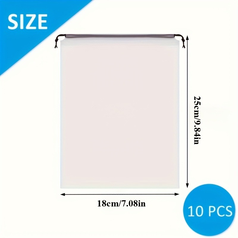 Skopåsar – Transparenta/Grå (5-pack) - Bild 3